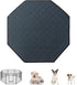 Dog Playpen Mat, Washable Pee Pad for Octagon Puppy Whelping Pading Leakproof