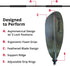 SeaSense Xtreme 2 Kayak Paddle, 84” - 2-Piece Construction, Fiberglass Reinforced Nylon Blades for Fishing &
