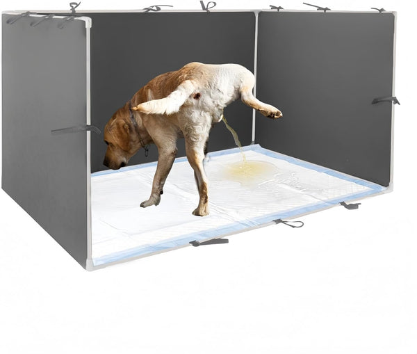 Dmnnlp Dog Pee Pad Holder with High Walls - 35"x29"x17.3" No-Splash Indoor Dog