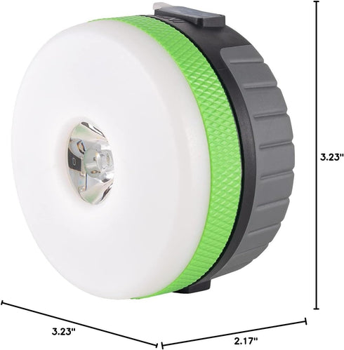LIT-PaTH LED Camping Lantern - Rechargeable Light with Magnet Base, 2200 mAh, Medium Green, 1 Pack for Emergencies