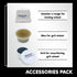 Razor Sharp Edgemaking System Pack Accessories Including Conditioning Wax, Jewelers Rouge and Silicon Carbide Grit |