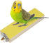 Parrot Wooden Perch Platform Playground for Macaw, African Greys, Budgies, Cockatiels, Random Color Cage Accessories