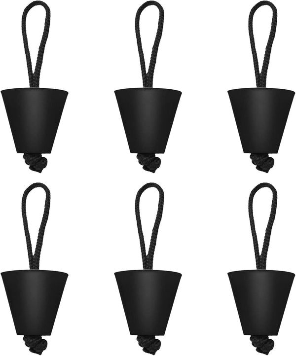 LIXADA Universal Kayak Scupper Plug Kit, Canoe Drain Holes Stopper Bung, 4/6/8 Packs