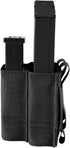 KRYDEX 5.56mm Magazine Pouch + 9mm .45 Pistol Mag Pouch Combo, MOLLE Mag Holders with Quick Release Insert