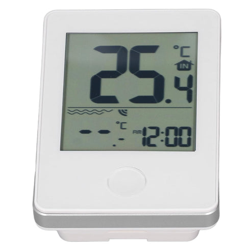 Badafaci 60m 1 IP67 Swimming Wireless Pool Thermometer, LCD Display with Range and Accuracy, Floating Thermometer