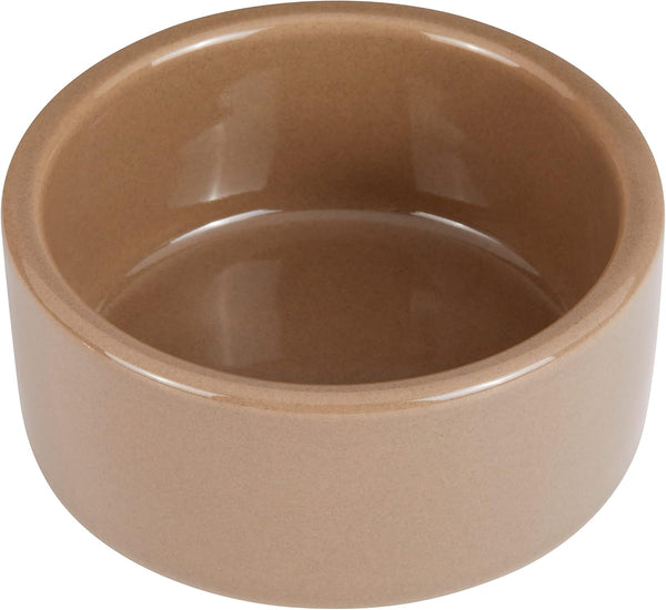 Kaytee Stoneware Ceramic Pet Hamster Bowl - Brown, 3-Inch Feeding Dish
