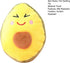 Yellow Dog Chew Toy, Avocado Squeaky Toy, Tough Chew Resistant, Soft Plush Tooth Cleaning Dog Chew for Small to Large