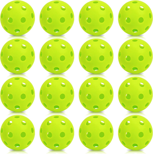 Bac-kitchen 16 Pack Plastic Baseballs - Hollow Softballs for Lightweight Batting Practice -