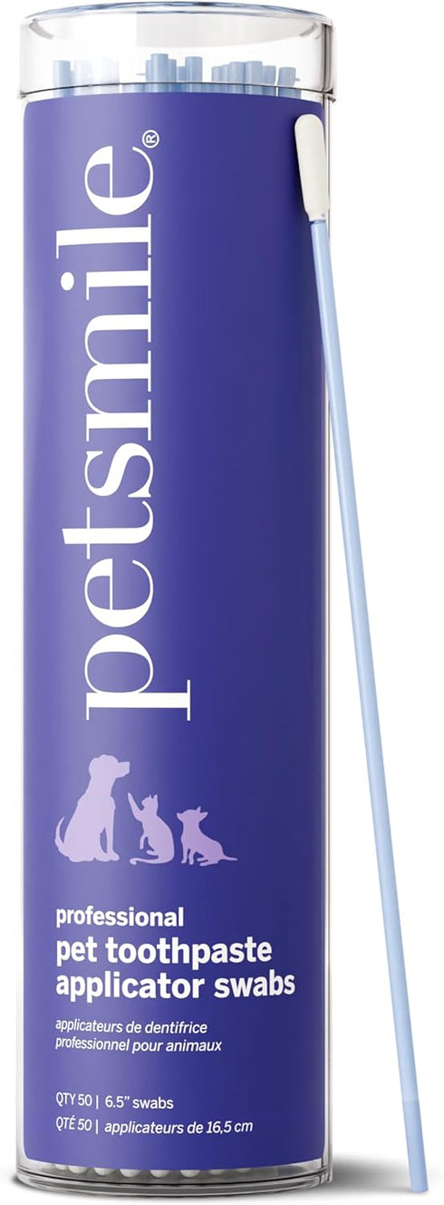 Petsmile Professional Pet Toothpaste Applicator Swabs - Cat & Dog Toothbrush Alternative