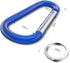 sprookber 3" Aluminum Carabiner D Ring, Caribeener Clips, Spring Snap Hook Set of 10 for Keychain