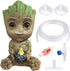 Aquarium Groot Air Bubbler Stone Decorations with Standard Tubing and Fish Tank Air Stone Set