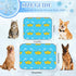 imiBBWQu Sailboat Summer 27" 22" Cooling Dog Bed Paper Blue Yellow Dog Mats for Color Changing Washable Pad Cool Pet