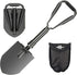 Heavy Duty 24.5" Collapsible Shovel - Foldable Camping Shovel and Pickax, Military Entrenching Tool for Outdoor Use