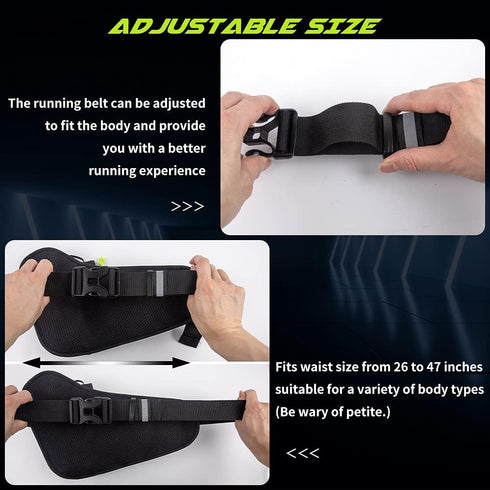 Labeol Waist Pack, Waterproof Hydration Belt with Water Bottle Holder, Adjustable Fanny Pack for Running Hiking Cycling