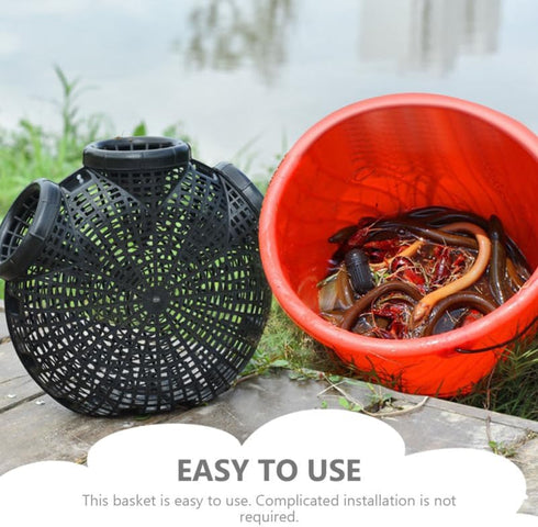 12.20X10.62X3.93In EEL Trap Crab Trap Portable Lobster Bait Fishing Net Lightweight Breathable Easy Use