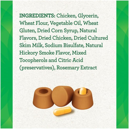 Greenies Chicken Flavor Capsule Size Pill Pockets Treats for Dogs 3 / 7.9 Oz Net Wt 23.7 Oz