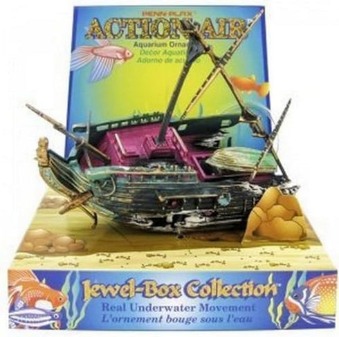 Penn Plax Action Half Shipwreck Aquarium Ornament