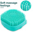 Soft Pet Bath Massage Brush for Puppy Dog and Cat, Blue