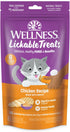 Wellness Lickable Treats Soft Puree Natural Grain Free Adult Cat Treats, Chicken