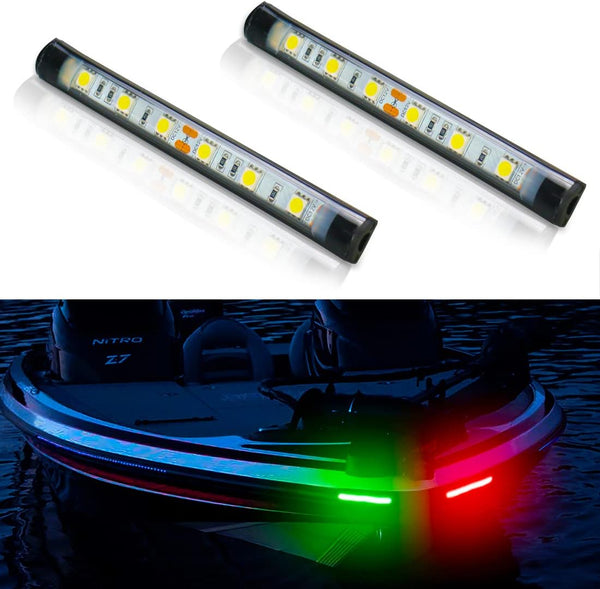 Boaton Boat Navigation Lights, Super Bright Bow Lights For Night Fishing, No