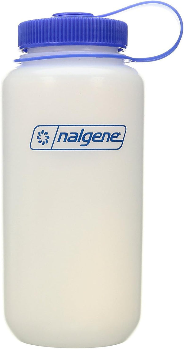 Nalgene HDPE Wide Mouth Water Bottle, BPA-Free, 30 Oz