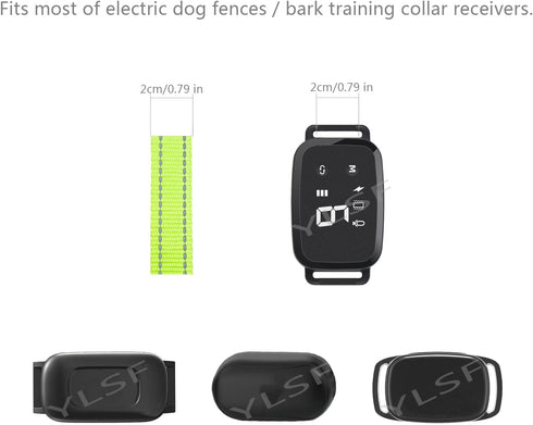 Dog Replacement Collar Strap for Electronic Fence Training Barking Collar GPS Tracker Receivers-Compatible with Nearly All Brands and Models of Electric Collars -3/4 Inch Nylon Collar Strap