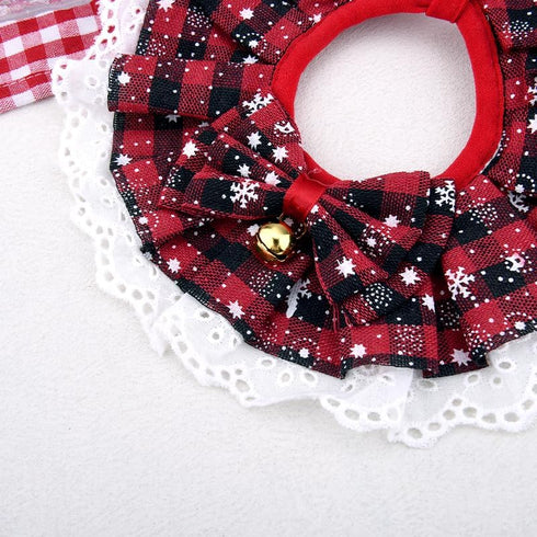YangQian Christmas Dog Bow Ties for Small Medium Large Dogs Cat Bib for Eating Holiday Pet Bandanas for Dogs Scarf