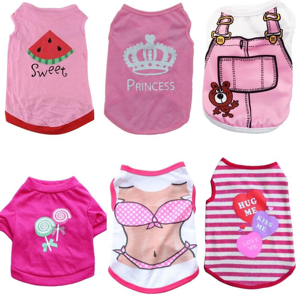 Girl Dog Clothes - Small Dogs Apparel, Princess Outfits, Medium Dog Sweatshirt for Puppies