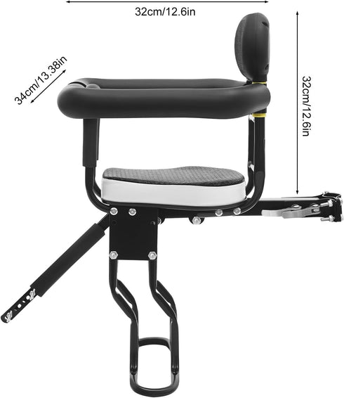 Yoodqoe 1-5 Kids Bike Seat Bicycle Front Mounted Baby Seat, Lightweight Child Bicycle Safety Seat, Bicycle Mounted