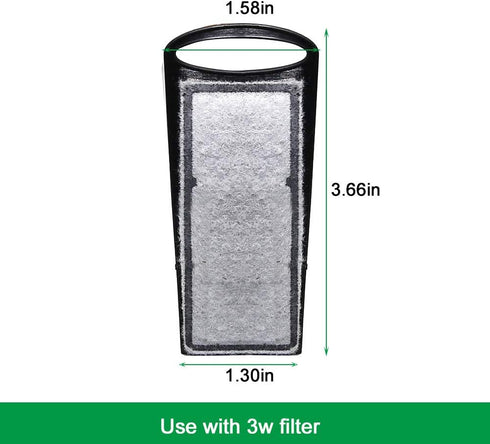 boxtech Aquarium Replacement Hang On Filter Cartridge, Pack of 2 (5-10 Gal Filter Cartridge)