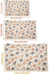 1 Pack 3 Puppy Dog Blankets, Super Soft Warm Sleep Mat, Fluffy Premium Fleece Pet Blanket, Medium (29"x20"), White Paw