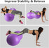 INPANY Peanut Ball - Anti Burst Exercise Ball for Labor Birthing, Physical Therapy, Core Strength, Home & Gym Fitness