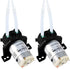 2PCS DC 12V Lab Dosing Pump, 100mL/min Peristaltic Pumps for Aquarium and Home Irrigation