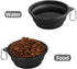 Kytely Large Collapsible Dog Bowls 2 Pack, 34oz Portable Dog Water Food Bowl with Clasp for Traveling