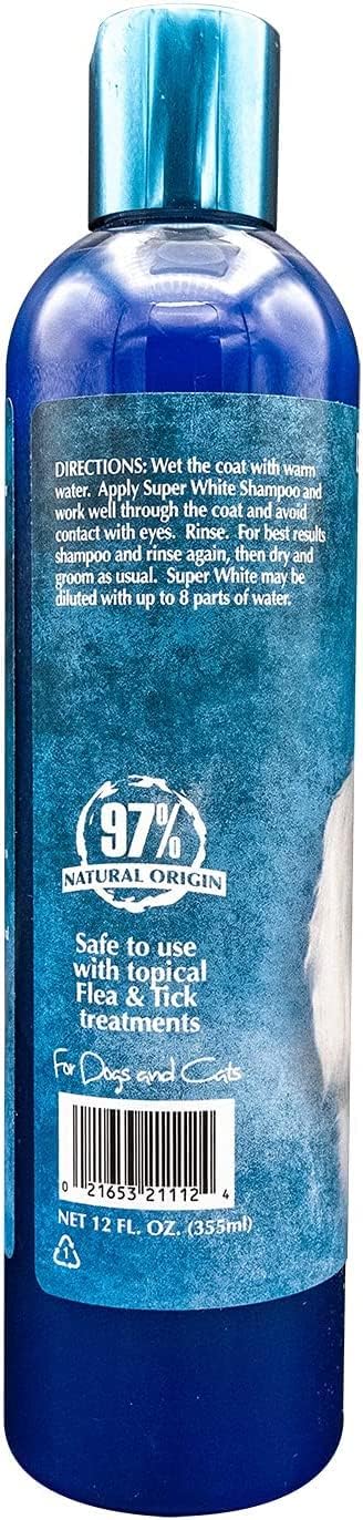 Bio-Groom Super White Dog Shampoo, Whitening Pet Shampoo, Cruelty-Free, Made in USA, Coat Brightener, 12 fl oz 3-Pack