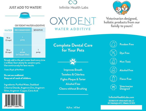 Premium Pet Dental Care Solution - Water Additive & Mouthwash for Dogs & Cats, Fights Tartar & Plaque