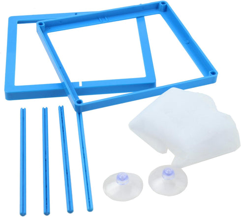 AQUANEAT Fish Tank Breeder, 2 pcs Small Mesh Net Fry Saver with Suction Cups