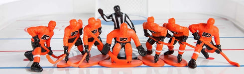 Kaskey Kids NHL Hockey Guys – Penguins vs. Flyers - 25 Pieces Set with 2 Teams & Accessories for Creative Play