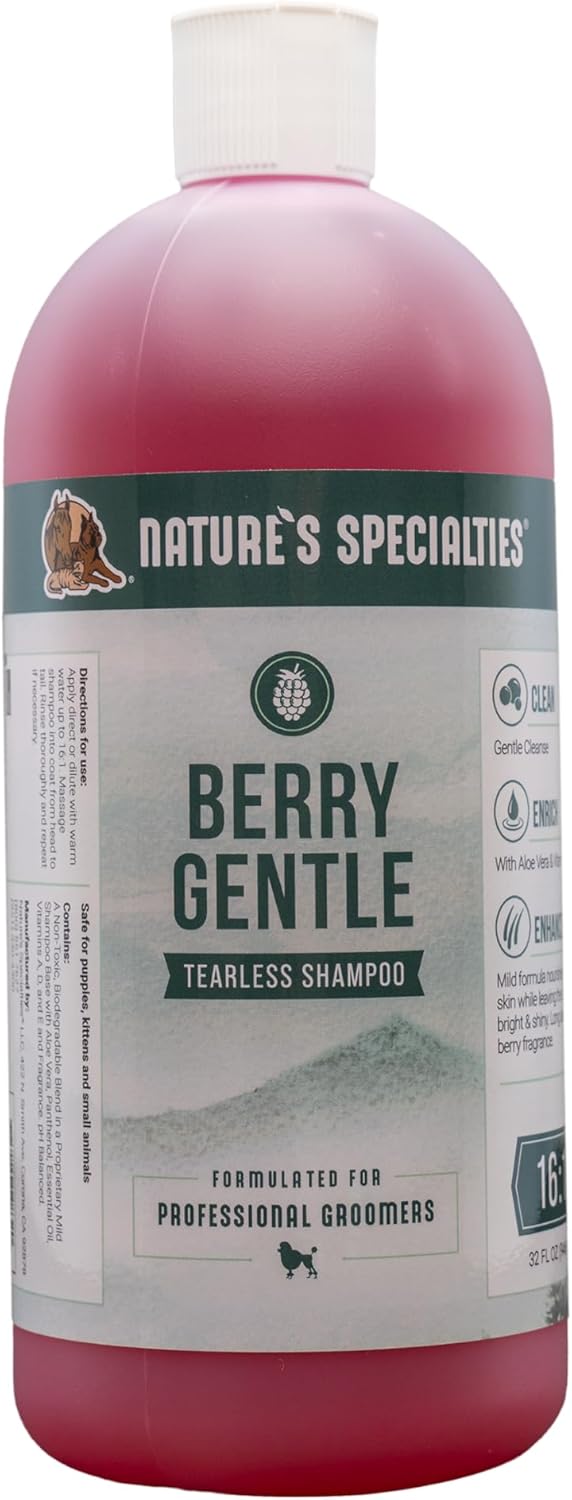 Nature's Specialties Berry Gentle Ultra Concentrated Face and Body Wash for Pets,