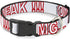 Buckle-Down 16-23" Omg…Give Me A Break!!! White/Red Plastic Clip Collar, Wide Medium