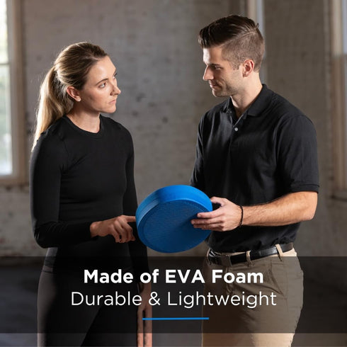 THERABAND Blue Foam Stability Trainer Pad, Intermediate Level, Balance Trainer & Wobble Cushion for Core Strength