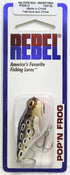 Rebel Lures Pop'N Frog Fishing Lure, 1 7/8 Inch, 3/16 Ounce, Topwater Popping/Chugging