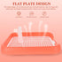Mikikit Dog Potty Tray Toilet, Pet Toilet Training Potty Tray Portable Dog Litter Box Pad with Grid Puppy Trainer Pan