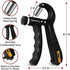 Hand Grip Strengthener Trainer with Adjustable Resistance - 10-130lbs (4.5-59kg) for Muscle Building, Injury Recovery,