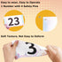 YAPJEB Race Bibs with Number Pins - Waterproof Tryout Numbers for Sports Events