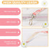 Dog Harness and Leash Set with Bow Knot, No Pull Pet Daisy Floral Harness with D-Ring Soft Mesh Vest for Small Girl