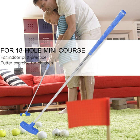 Tbest Kids Junior Stainless Steel Putter Club 31inch Mini Rubber Head for Ages 3-5, 6-8, 9-12