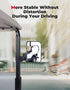 KEMIMOTO No Drilling Golf Cart Side Mirrors, Universal Folding Side View Mirrors for 0.75"-1.25" Square Rail,
