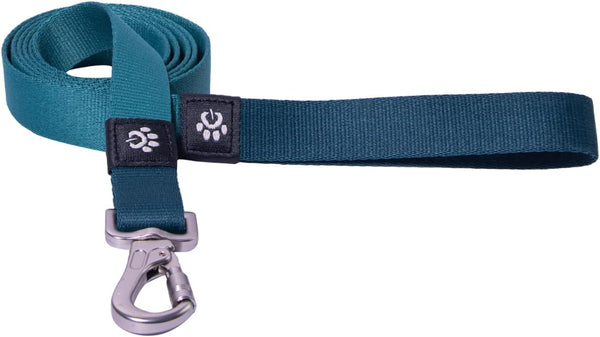 Dog Leash - Eco-Friendly Recycled Polyester Webbing | Soft Hypoallergenic with Durable Metal Swivel Hook (5.2 ft, Dark