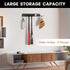 Wall Mount Baseball Bat Rack, Holds 16 Bats, Heavy Duty Organizer for Home Gym Sports Equipment